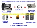 Kit Motore,elettrofreno,blindino,centralina elettronica,lampeggi